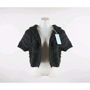 Women's Knit Shrug Hooded Sweater Size S New With Tags